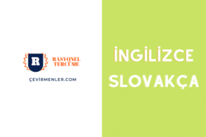 İngilizce Slovakça Tercüme